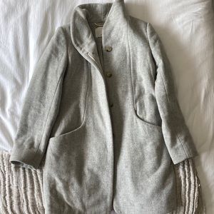 Wilfred aritizia cocoon coat in heather white small